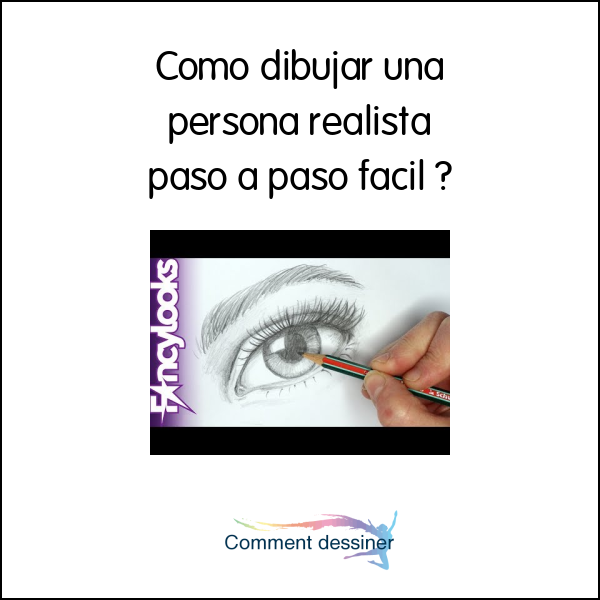 Como dibujar una persona realista paso a paso facil